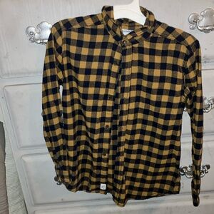 Tommy Bahama yellow and black flannel